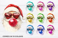 Retro Santa Blowing Bubble | Christmas Sublimation Bundle