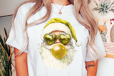 Retro Santa Blowing Bubble | Christmas Sublimation Bundle