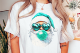 Retro Santa Blowing Bubble | Christmas Sublimation Bundle