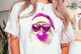 Retro Santa Blowing Bubble | Christmas Sublimation Bundle