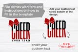Cheer Template 0072 | SVG Cut File