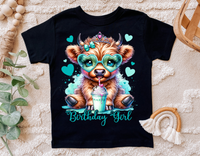 Highland Cow Birthday | PNG Print File