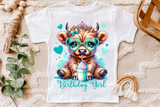 Highland Cow Birthday | PNG Print File