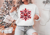 Snowflakes with Rhinestones and Glitter | Christmas Sublimation Bundle