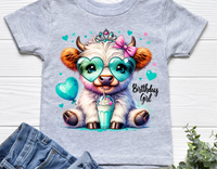 Highland Cow Birthday | PNG Print File