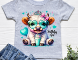 Highland Cow Birthday | PNG Print File