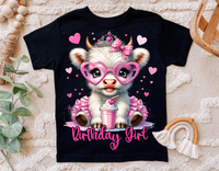 Highland Cow Birthday | PNG Print File