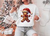 Gingerbread Men with Rhinestones and Glitter | Christmas Sublimation Bundle