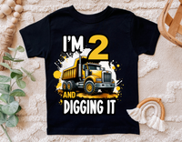 2nd Birthday Dump Truck | PNG Print File