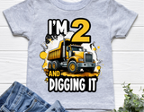 2nd Birthday Dump Truck | PNG Print File