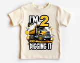 2nd Birthday Dump Truck | PNG Print File