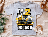 2nd Birthday Dump Truck | PNG Print File