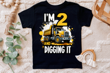 2nd Birthday Dump Truck | PNG Print File