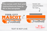 Football Template 0076 | SVG Cut File