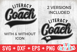 Literacy Coach Swoosh | School SVG Cut File