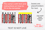 Football Template 0077 | SVG Cut File