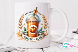 Pumpkin Spice Coffee Club | Fall Sublimation PNG