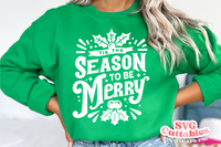 Tis The Season To Be Merry | Christmas Cut File