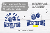 Weightlifting Template 007 | SVG Cut File