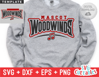 Woodwinds Template 007 | SVG Cut File