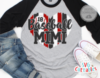 Baseball Mimi Heart | SVG Cut File