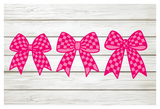 Checkered Cheer Bows | SVG Cut File