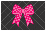 Checkered Cheer Bows | SVG Cut File