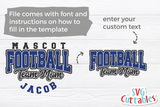 Football Template 0082 | SVG Cut File