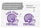 Football Template 0084 | SVG Cut File
