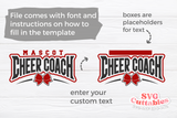 Cheer Coach Templatee 0085 | SVG Cut File