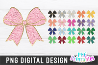 Chenille Bows | Sublimation PNG