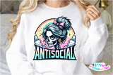 Antisocial | Funny PNG File