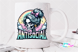 Antisocial | Funny PNG File