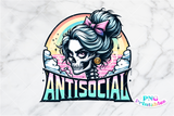 Antisocial | Funny PNG File