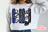 Band Sister Brush Strokes | SVG Cut File