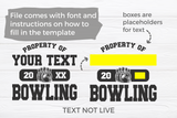 Bowling Template 008 | SVG Cut File