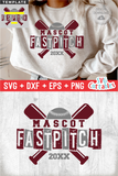 Fastpitch Template 008 | SVG Cut File
