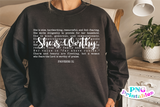 She Is Worthy | Christian PNG Sublimation File