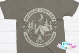 Camping Weekend Forecast | PNG Sublimation File