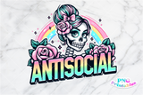 Antisocial | Funny PNG File