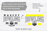 Bowling Template 009 | SVG Cut File