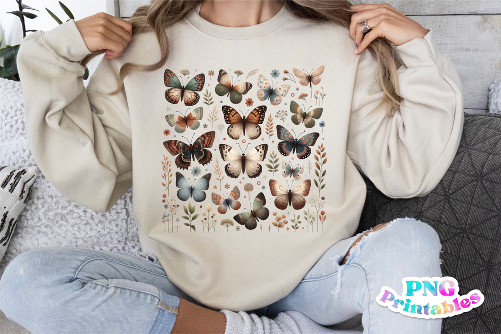 Butterfly | Cottagecore PNG Sublimation File