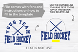 Field Hockey Template 009 | SVG Cut File