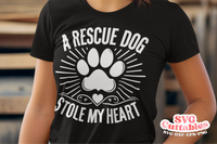 Rescue Dog Stole My Heart | Dog Rescue SVG