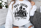 Anti-social Dog Mom | PNG Sublimation File