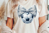 Soccer Ball With Bow | PNG File