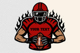 Football Template 0079 | SVG Cut File
