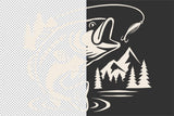 Bass Fishing Scene | Fishing SVG Cut File