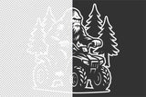 Sasquatch on ATV | Funny ATV SVG Cut File