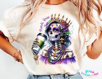 Mardi Gras Skeleton | PNG Sublimation File